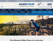 Tablet Screenshot of juliescycles.co.uk